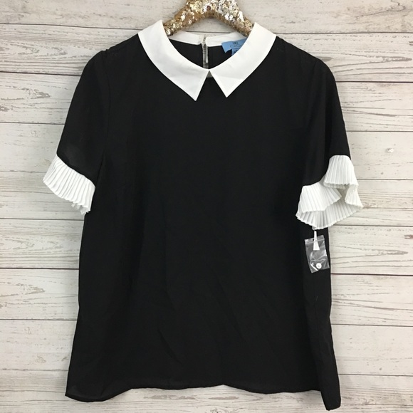 cece peter pan collar top